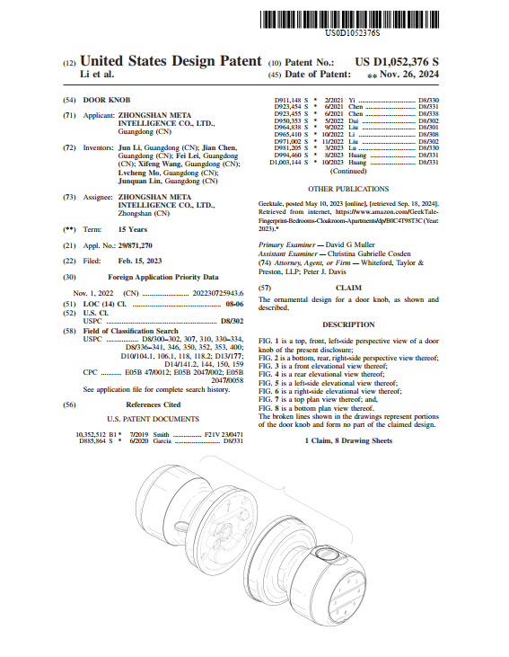Design Patent 3
