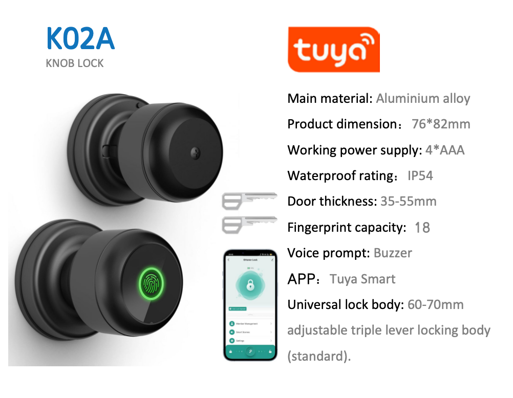 K02A Smart Knob Lock