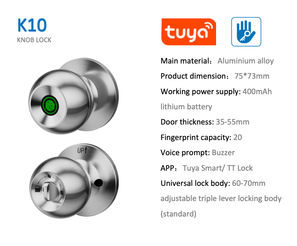 K10 Smart Knob Lock