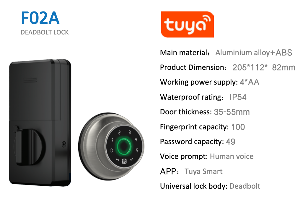 F02A Smart Deadbolt Lock